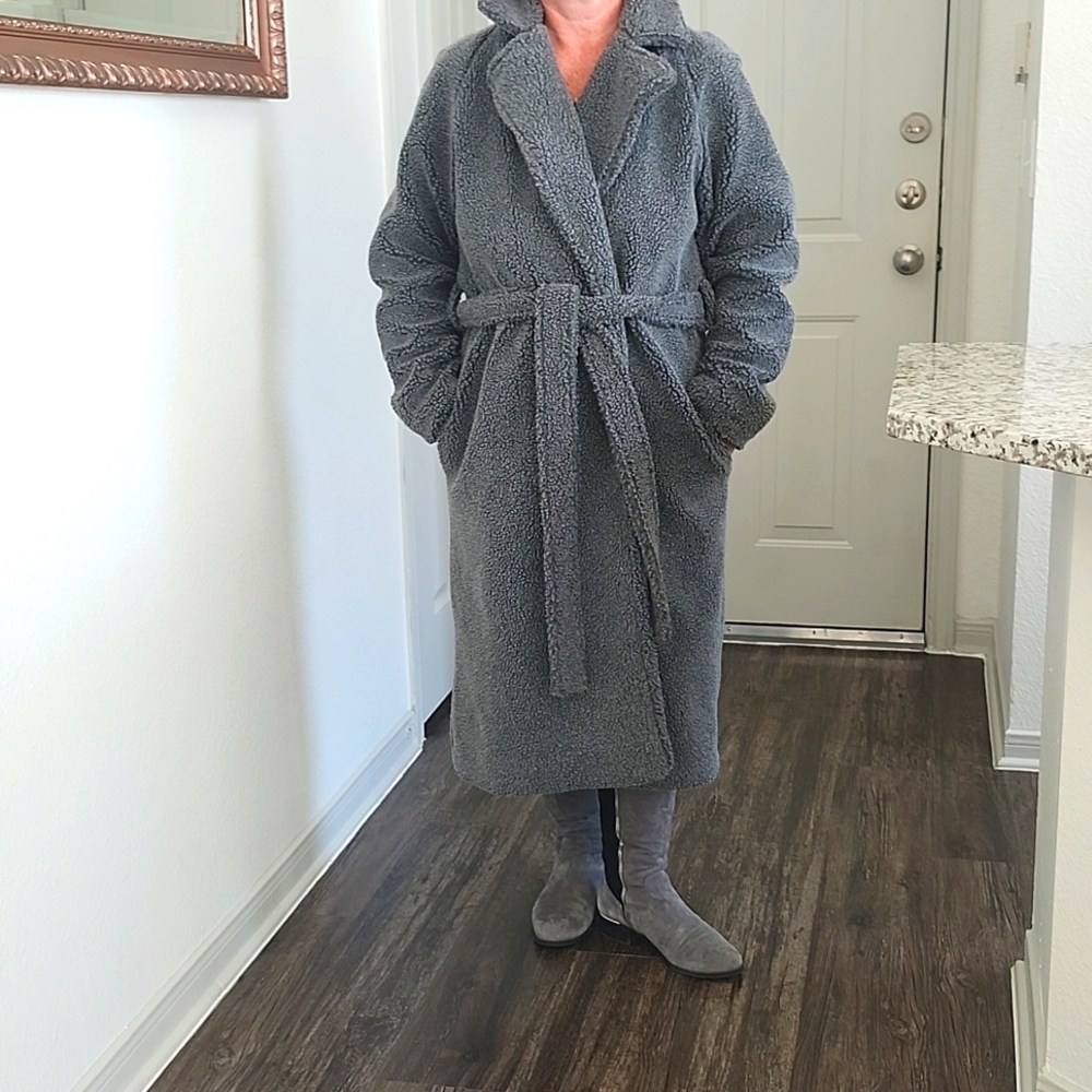 Dark gray french connection coat